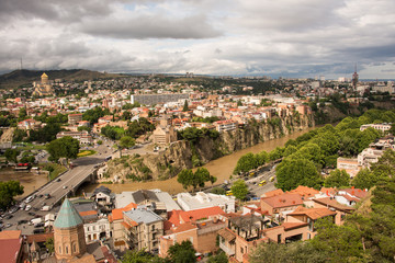 Fototapeta na wymiar Georgia, city Tbilisi, general view