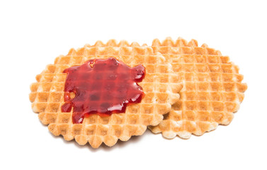 Dutch waffles isolated