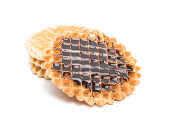 Dutch waffles isolated