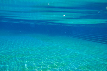 Fototapeta na wymiar Paradise water Below the surface. Underwater photography.