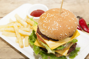 different sandwiches on the kitchen table, cooking, fast food