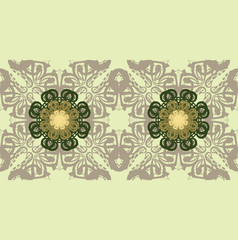 Seamless abstract floral pattern,mandala pattern