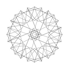 Geometric set stars and flowers for gifts and holidays pattern vector EPS10