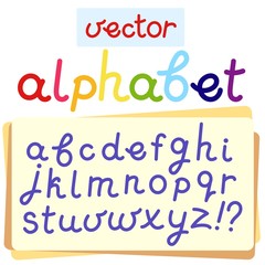 Vector English alphabet