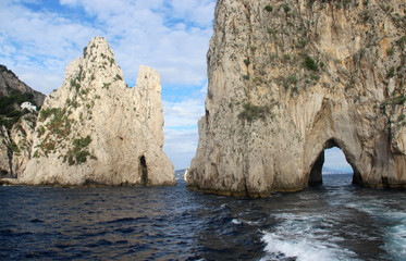 Fototapeta na wymiar Faraglioni rocks, Capri, Italy