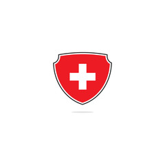 Switzerland Shield Flag
