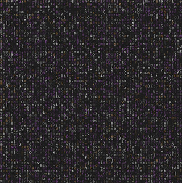 Seamless pattern with program code on grey background