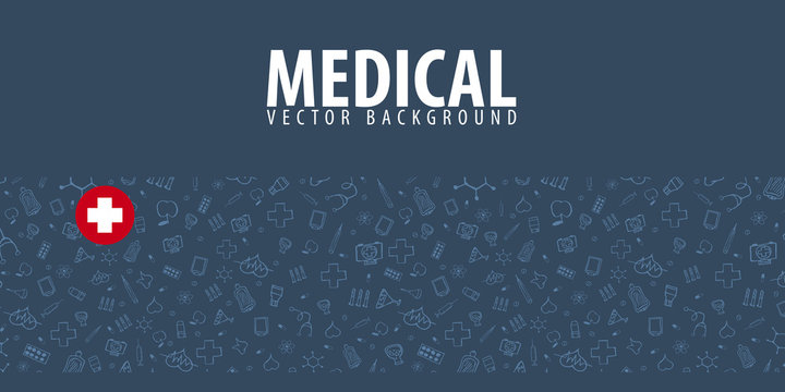 Medical background. Medical care. Health care. Vector medicine illustration.