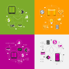 business sticker infographic