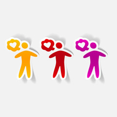 Obraz premium realistic design element: happiness people