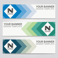 Abstract beautiful banner template background, Vector illustration ,Design for business presentation ,Header web and cards template