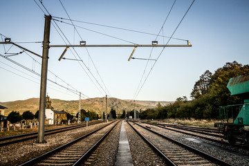 Fototapeta premium Empty railway