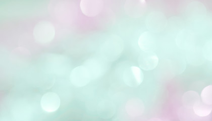 Fototapeta premium Brilliant New Year background for holiday card. Texture with blurred balls in a fashionable color palette - Shaded Spruce.