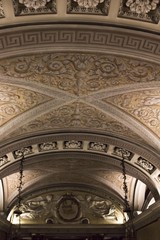 Ceiling detail of the crypt under the Duomo Cathedral in Milan, Italy