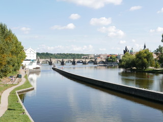 Obraz premium Vltava River Lock
