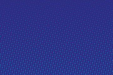 Random numbers 0 and 1. Background in a matrix style. Binary code pattern  Abstract digital backdrop. Vector illustration