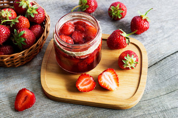 Homemade strawberry jam