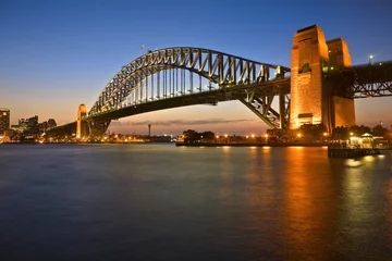 Peel and stick wall murals Sydney Harbour Bridge Sydney Harbour Bridge at Twilight