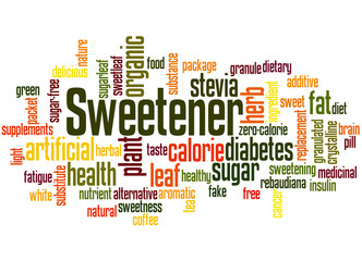 Sweetener, word cloud concept 2
