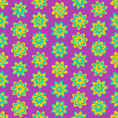 Bright seamless floral pattern 