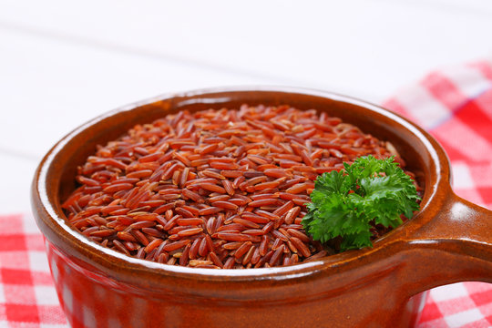 Saucepan Of Red Rice