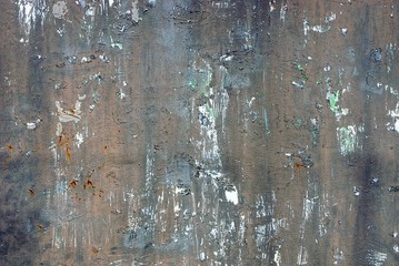Серо коричневый фон из фрагмента стены из железа - obrazy, fototapety, plakaty