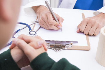 doctor in patient consultation, healthcare and health