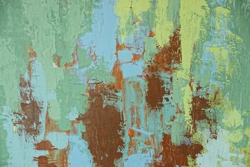 цветной узор масляными красками на куске бумаги 