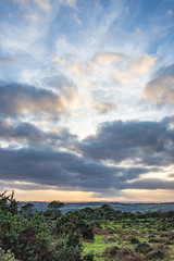 Great clouds over the moors