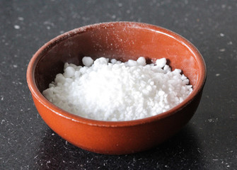 Stone bowl with sugar