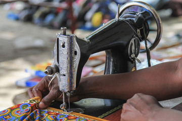 Sewing in Mozambique