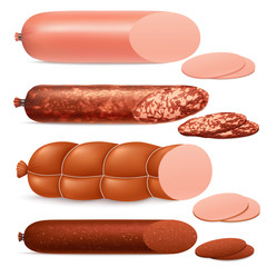 Realistic Sausage Set