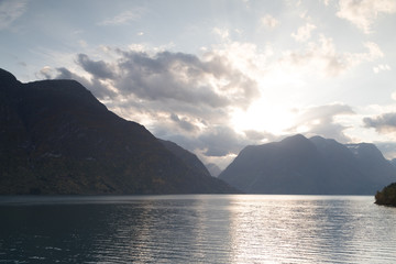 Morning light at Oppstryn, Norway.