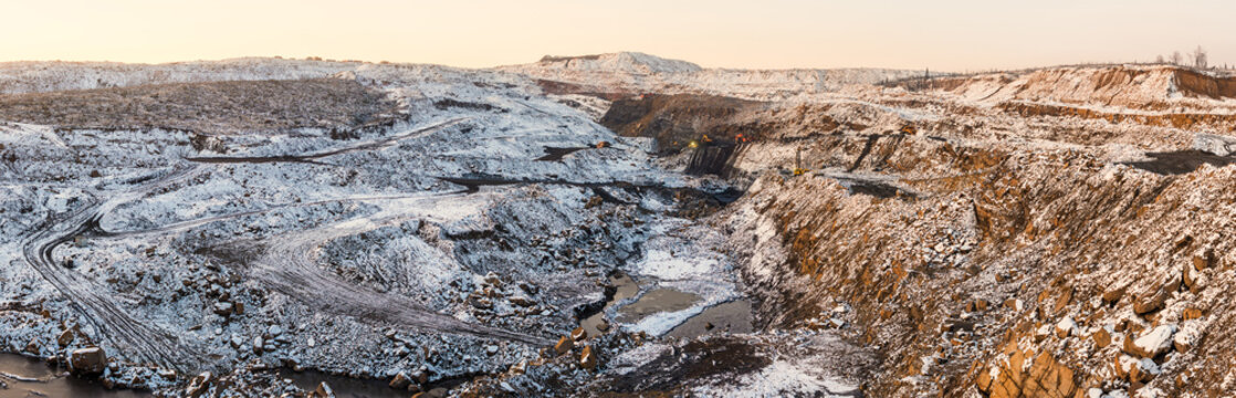 coal cut, winter view
