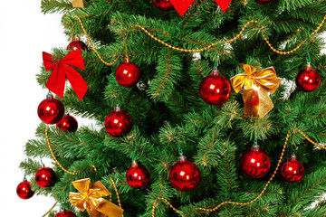 Christmas Tree isolated on white background