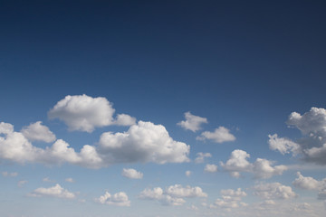 Blue sky with clouds background
