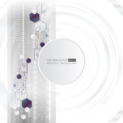 Abstract background with various technological elements. Vertical structure pattern technology backdrop. Vector