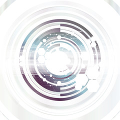 Abstract background with various technological elements. Vertical structure pattern technology backdrop. Vector