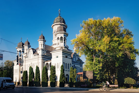 The Church of the Descent of the Holy Spirit is located in the central park of Radauti and is listed on the List of Historical Monuments in Suceava County.