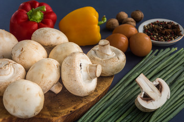 Various fresh vegetables