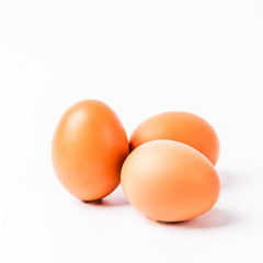 eggs isolated on white background