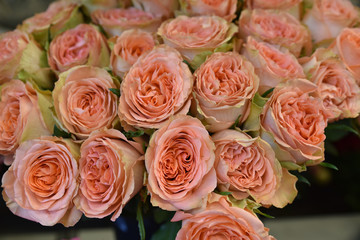 Roses en bouquet
