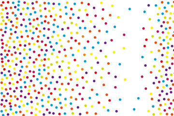 Background with irregular, chaotic dots, points, circle. Festival  pattern Colorful. Vector illustration Memphis style