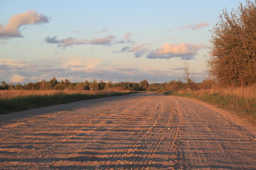 road to sunset