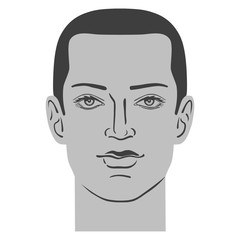 Man hairstyle head