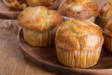 Lemon Poppy Seed Muffin Closeup