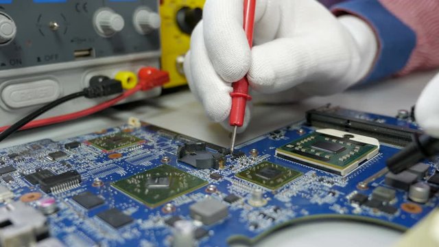 Electronic circuit board testing and repair