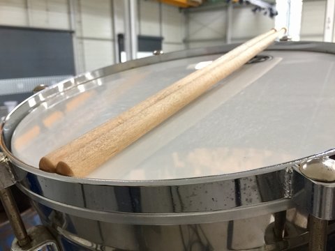 drum with drumsticks