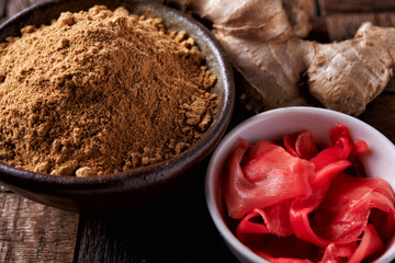ginger powder and root