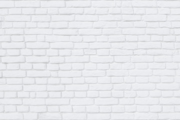 Brick wall painted white lime as a background or backdrop